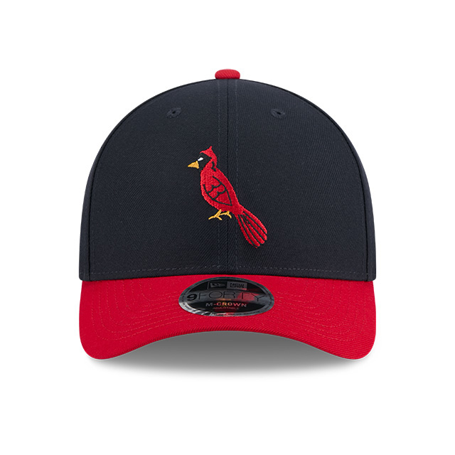 Men’s New Era St. Louis Cardinals Cooperstown Collection Hall of Fame Logo 9FORTY M-Crown Navy Snapback Cap
