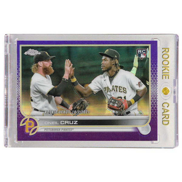Oneil Cruz Pittsburgh Pirates 2022 Topps Chrome Update Purple Refractor # USC74 Rookie Card