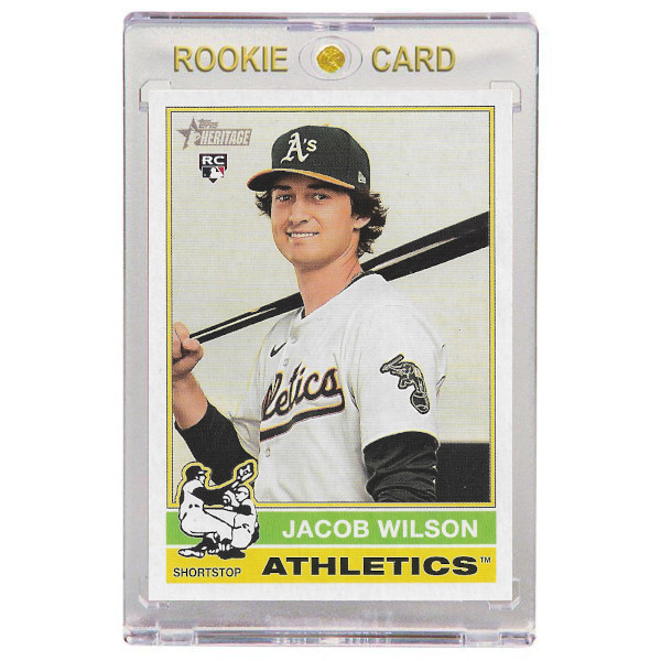 Jacob Wilson Oakland Athletics 2025 Topps Heritage # 15 Rookie Card