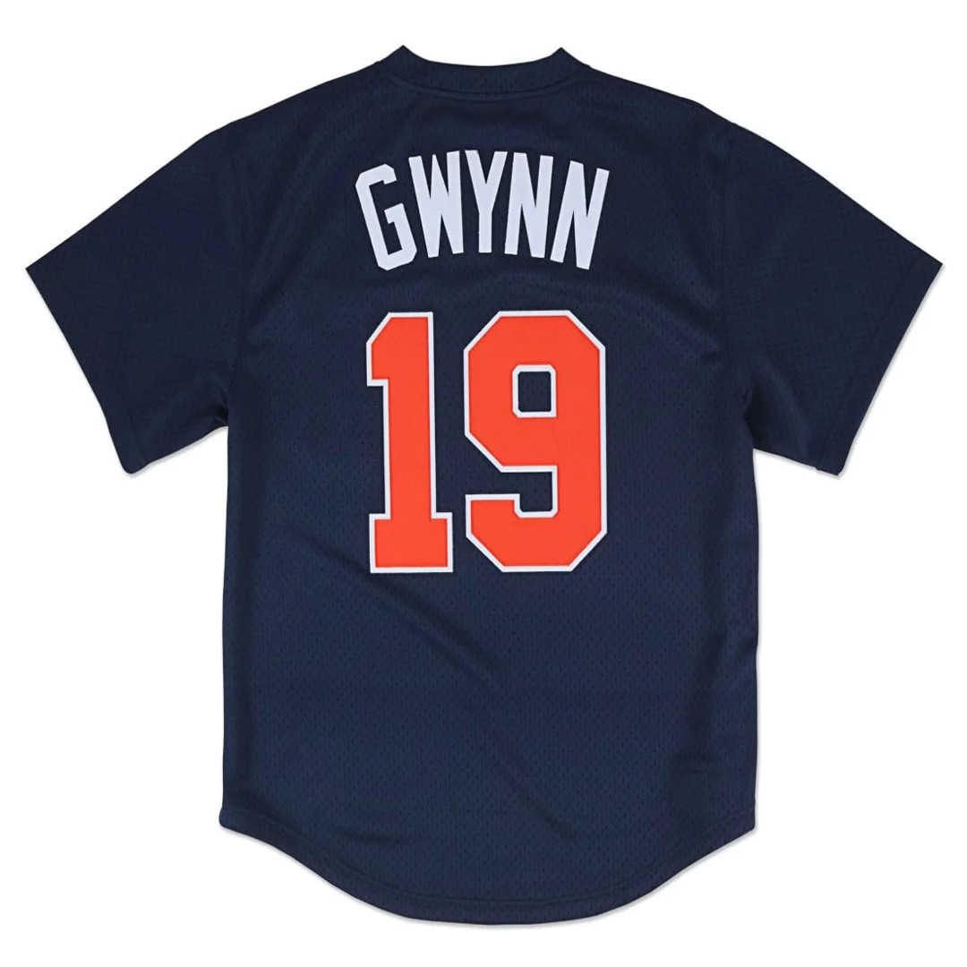 Men’s Mitchell & Ness Tony Gwynn San Diego Padres Authentic Replica 1996 Mesh Batting Practice Jersey