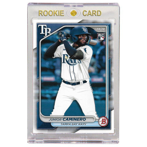 Junior Caminero Tampa Bay Rays 2024 Bowman # 20 Rookie Card Junior Caminero Tampa Bay Rays 2024 Bowman # 20 Rookie Card