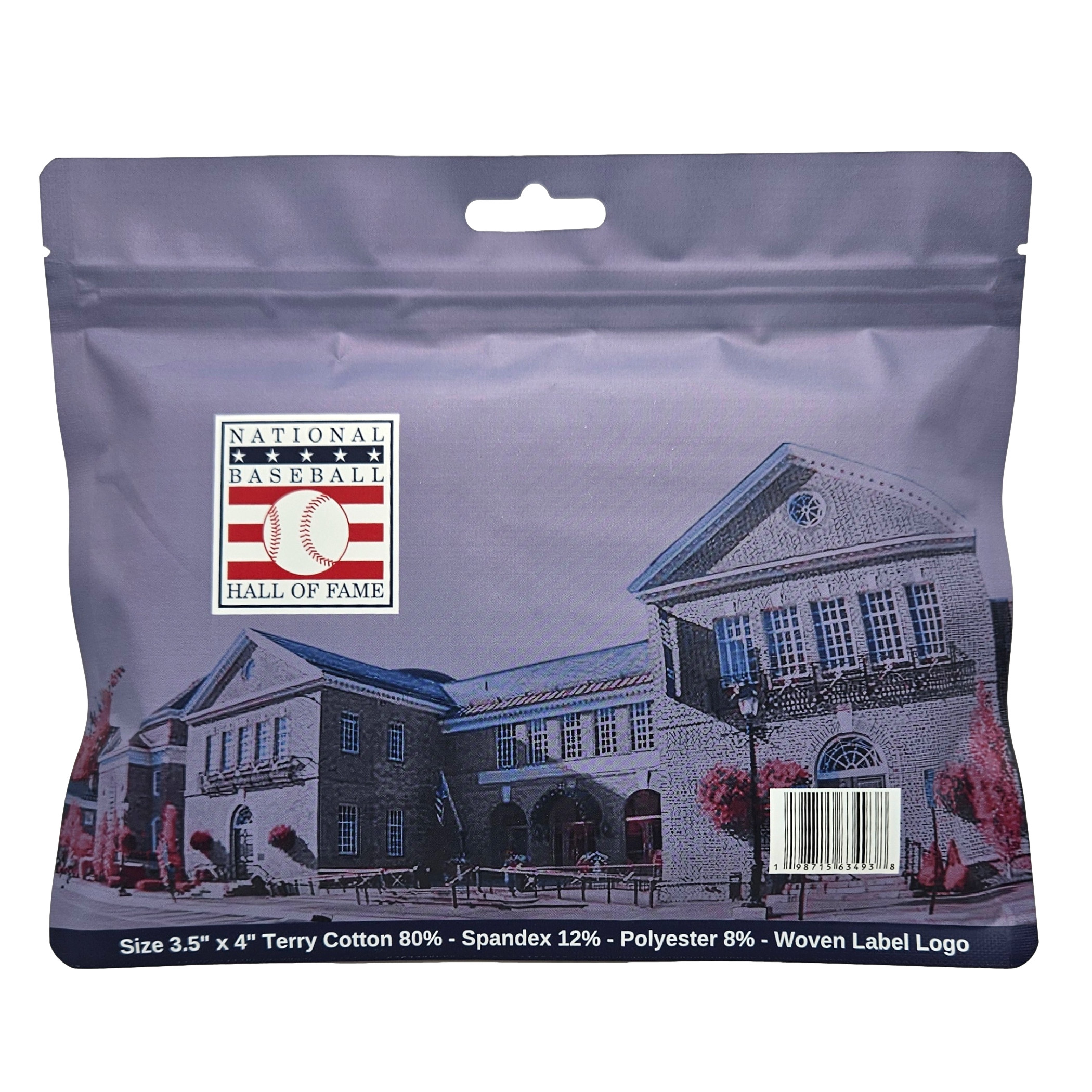 Baseball Hall of Fame Pair of 4.5" Red Wristbands