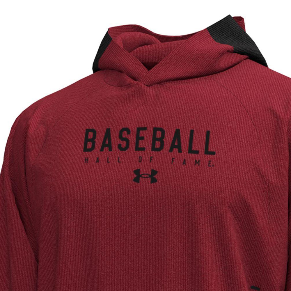 Men’s Under Armour Baseball Hall of Fame Gameday Cardinal Red Double Knit Fleece Hood