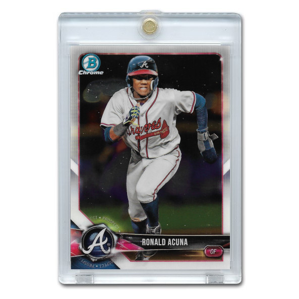Ronald Acuna Jr. 2018 Bowman Chrome Prospects # BP1 Pre-Rookie Card Ronald Acuna Jr. 2018 Bowman Chrome Prospects # BP1 Pre-Rookie Card