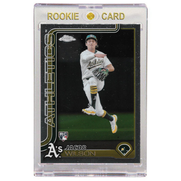 Jacob Wilson Oakland Athletics 2025 Topps Chrome # 96 Rookie