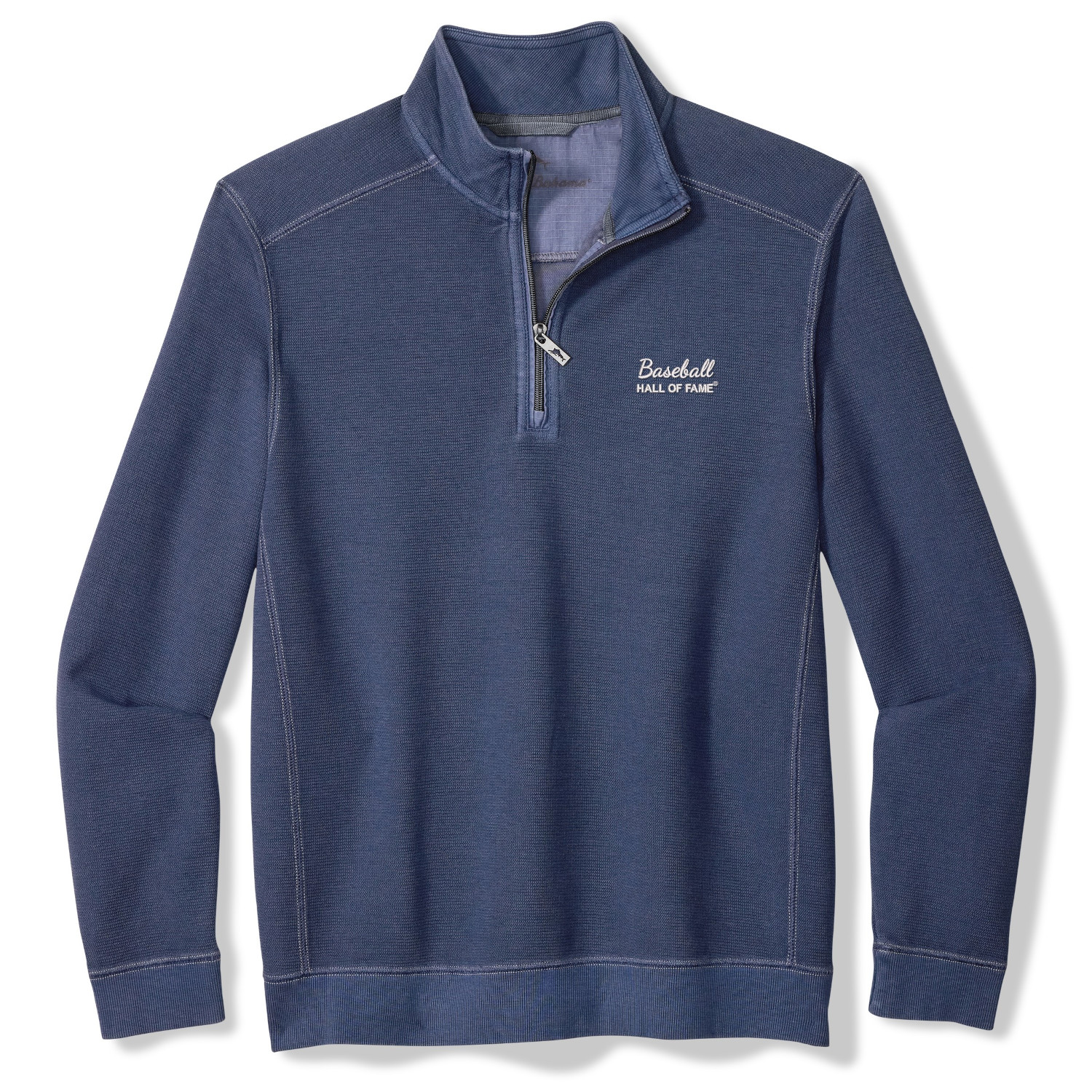 Men’s Tommy Bahama Baseball Hall of Fame Montego Bay Blue Half Zip Pullover