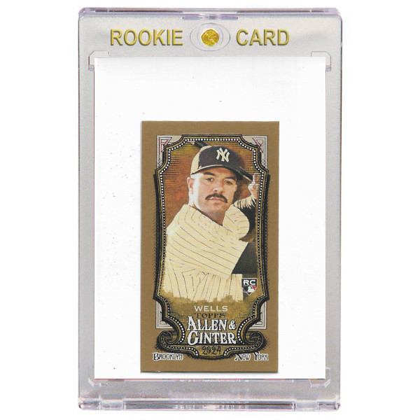 Austin Wells New York Yankees 2024 Topps Allen & Ginter Mini Gold Border # 53 Rookie Card Austin Wells New York Yankees 2024 Topps Allen & Ginter Mini Gold Border # 53 Rookie Card