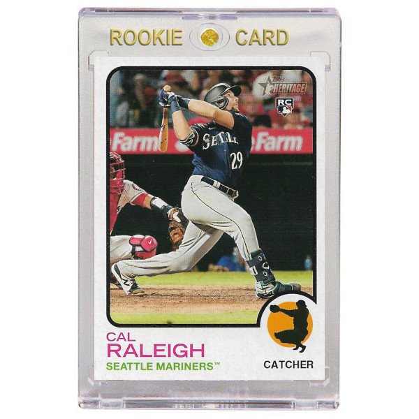 Cal Raleigh Seattle Mariners 2022 Topps Heritage # 367 Rookie Card