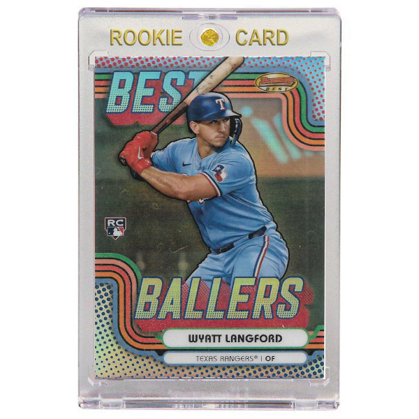 Wyatt Langford Texas Rangers 2024 Bowman's Best Ballers # 4 Rookie Card