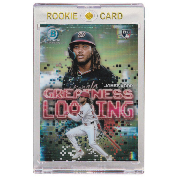 James Wood Washington Nationals 2025 Bowman Chrome Greatness Loading # 20 Rookie Card James Wood Washington Nationals 2025 Bowman Chrome Greatness Loading # 20 Rookie Card