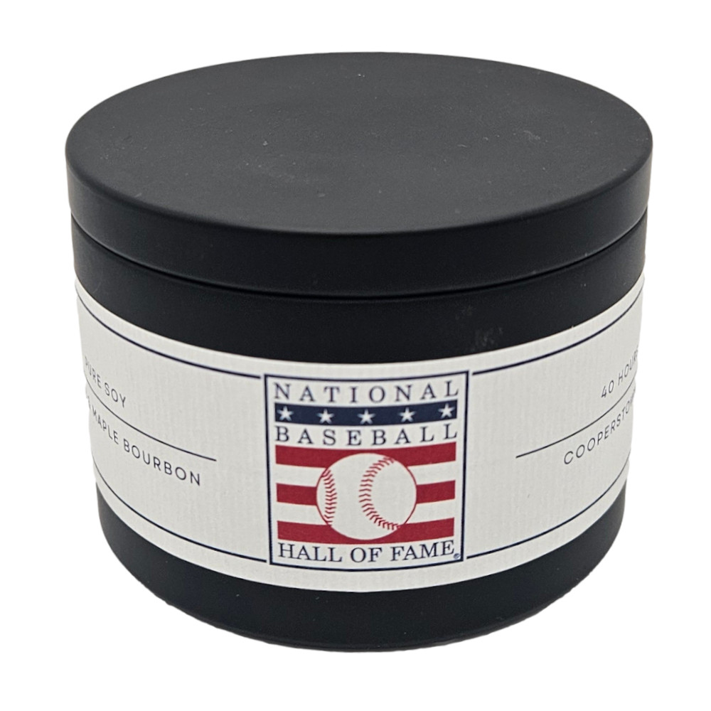 Apples & Maple Bourbon Scented Baseball Hall of Fame Soy Candle