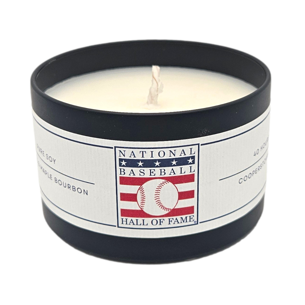 Apples & Maple Bourbon Scented Baseball Hall of Fame Soy Candle