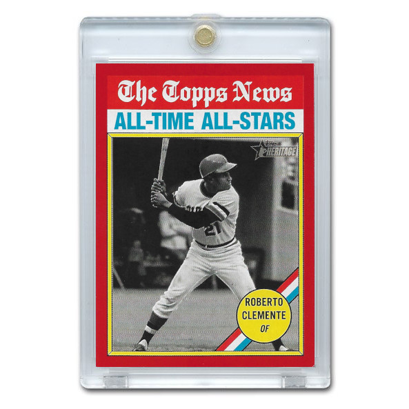 Roberto Clemente 2025 Topps Heritage Red # 345