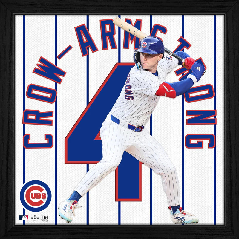 Highland Mint Pete Crow-Armstrong Chicago Cubs 13 x 13 Impact Jersey Framed Print