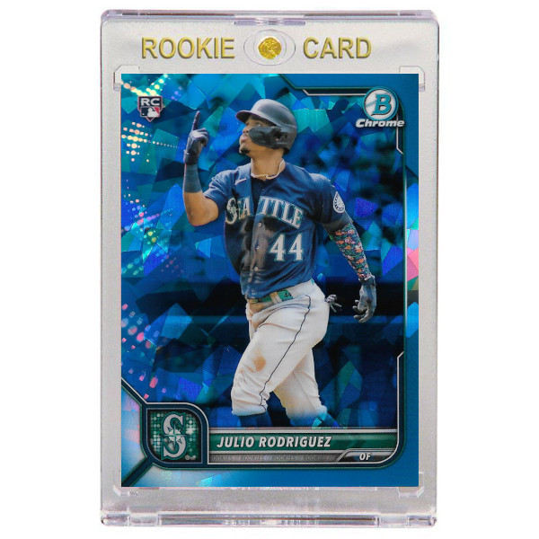 Julio Rodriguez Seattle Mariners 2022 Bowman Chrome Saphhire # 48 Rookie Card