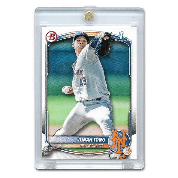 Jonah Tong 2025 Bowman Prospects # BP-105 Pre-Rookie Card