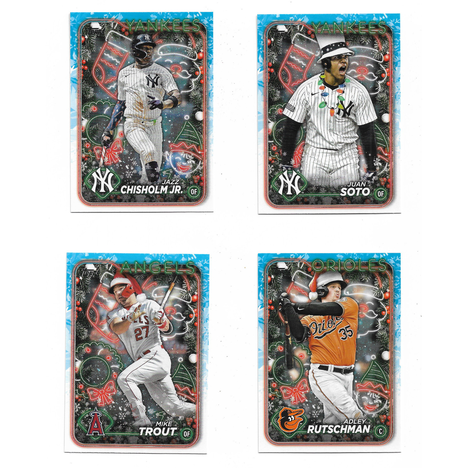 2024 Topps Holiday Image Variantion Shortprints Lot of 4 Different