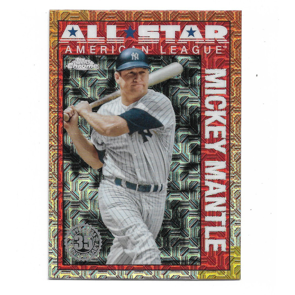 Mickey Mantle 2025 Topps Chrome 35th Anniversary Mojo All-Star # 90ASC-43