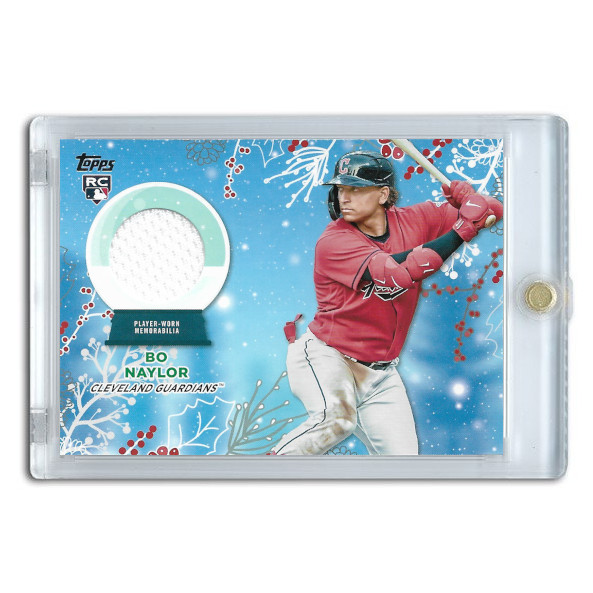 Bo Naylor 2023 Topps Holiday Mega Relic Card # RC-BNA Rookie Card