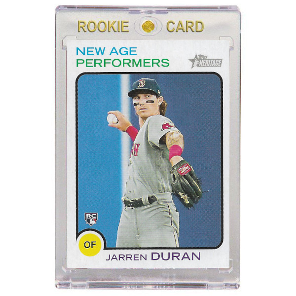 Jarren Duran Boston Red Sox 2022 Topps Heritage New Age Performers # 23 Rookie Card