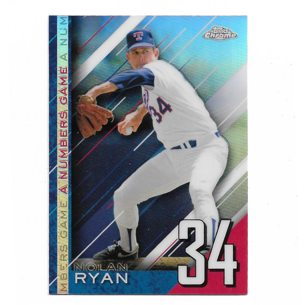 Nolan Ryan 2020 Topps Chrome Numbers Game # 6 Nolan Ryan 2020 Topps Chrome Numbers Game # 6