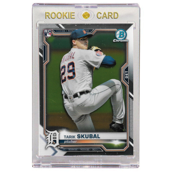 Tarik Skubal Detroit Tigers 2021 Bowman Chrome # 28 Rookie Card
