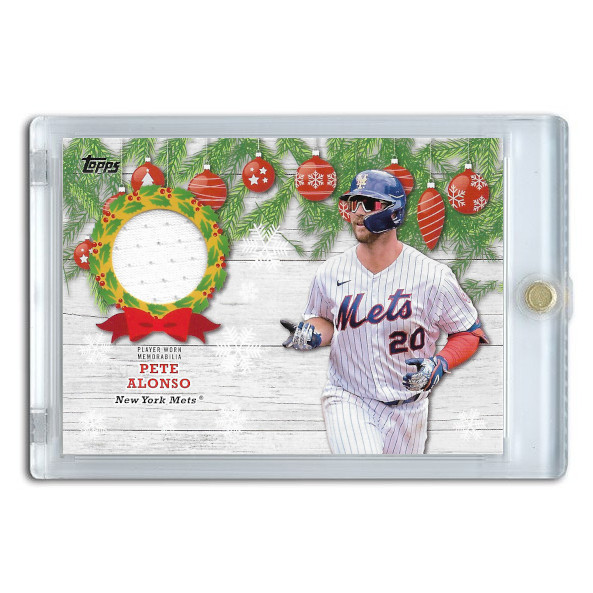 Pete Alonso 2022 Topps Holiday Mega Relic Card # WRC-PA