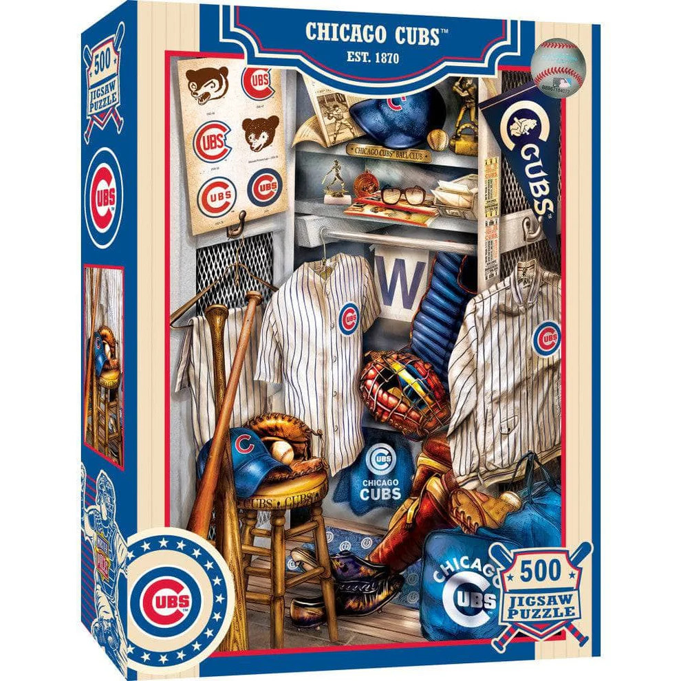 Chicago Cubs Masterpieces Locker Room 500 Piece Jigsaw Puzzle Chicago Cubs Masterpieces Locker Room 500 Piece Jigsaw Puzzle