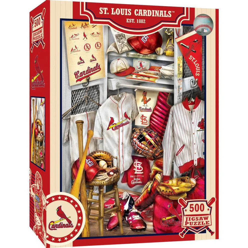 St. Louis Cardinals Masterpieces Locker Room 500 Piece Jigsaw Puzzle St. Louis Cardinals Masterpieces Locker Room 500 Piece Jigsaw Puzzle