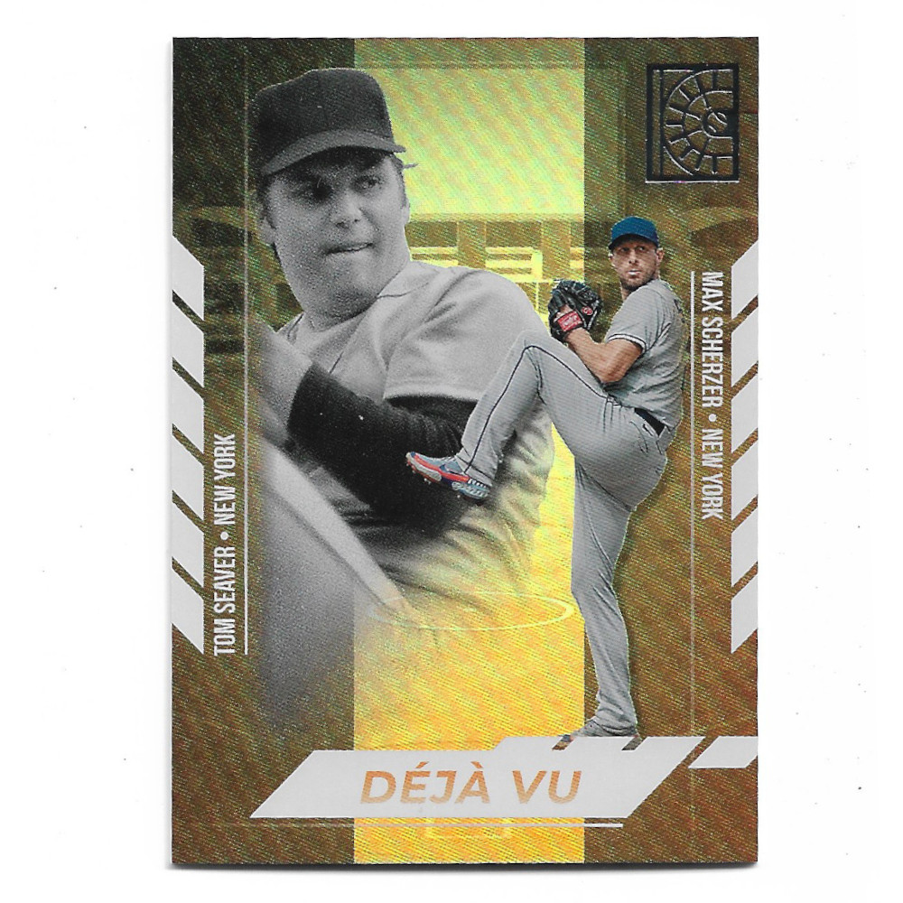 Tom Seaver and Max Scherzer 2022 Panini Capstone Deja Vu # 7 Tom Seaver and Max Scherzer 2022 Panini Capstone Deja Vu # 7