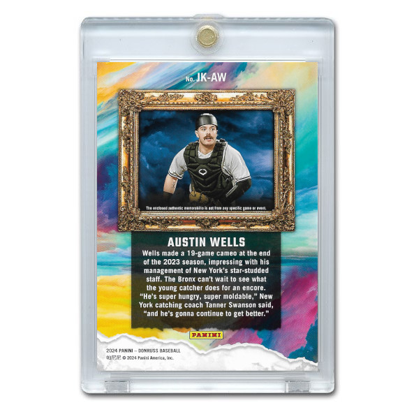 Austin Wells 2024 Panini Donruss Jersey Kings # JK-AW Rookie Card Austin Wells 2024 Panini Donruss Jersey Kings # JK-AW Rookie Card