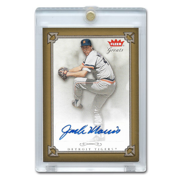 Jack Morris Autographed Card 2004 Fleer Greats of the Game Jack Morris Autographed Card 2004 Fleer Greats of the Game
