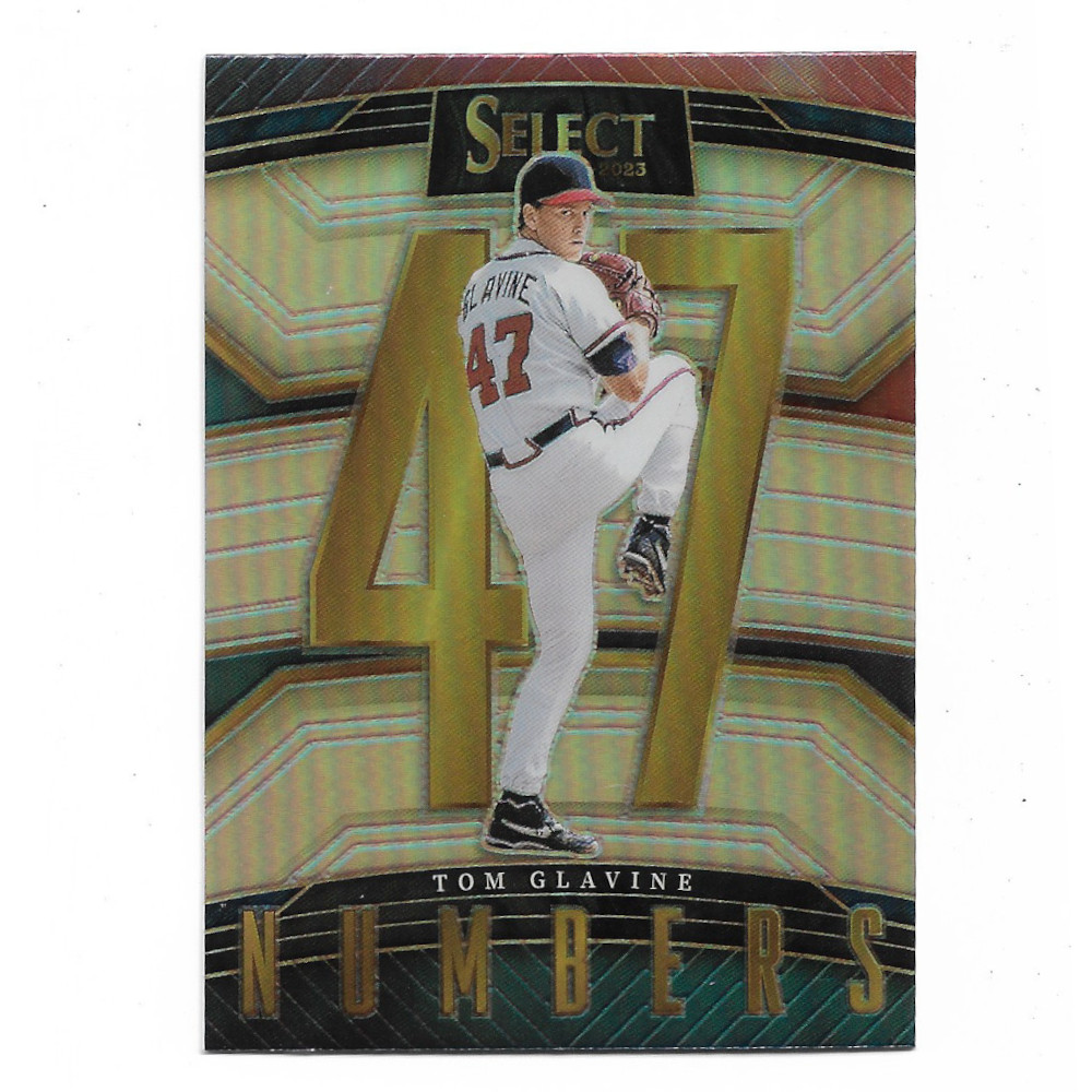 Tom Glavine 2023 Panini Select Numbers # 7 Tom Glavine 2023 Panini Select Numbers # 7