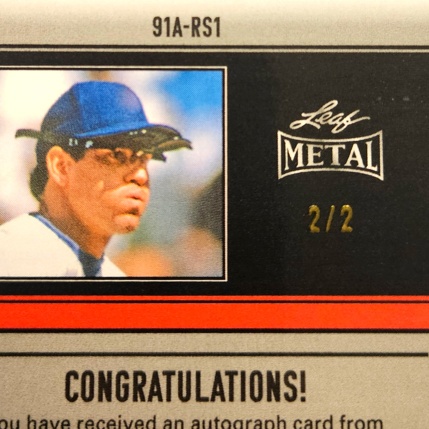 Ryne Sandberg Autographed Card 2024 Leaf Metal Silver 91 Anniversary Autograph #91A-RS1 Ltd Ed of 2 Ryne Sandberg Autographed Card 2024 Leaf Metal Silver 91 Anniversary Autograph #91A-RS1 Ltd Ed of 2
