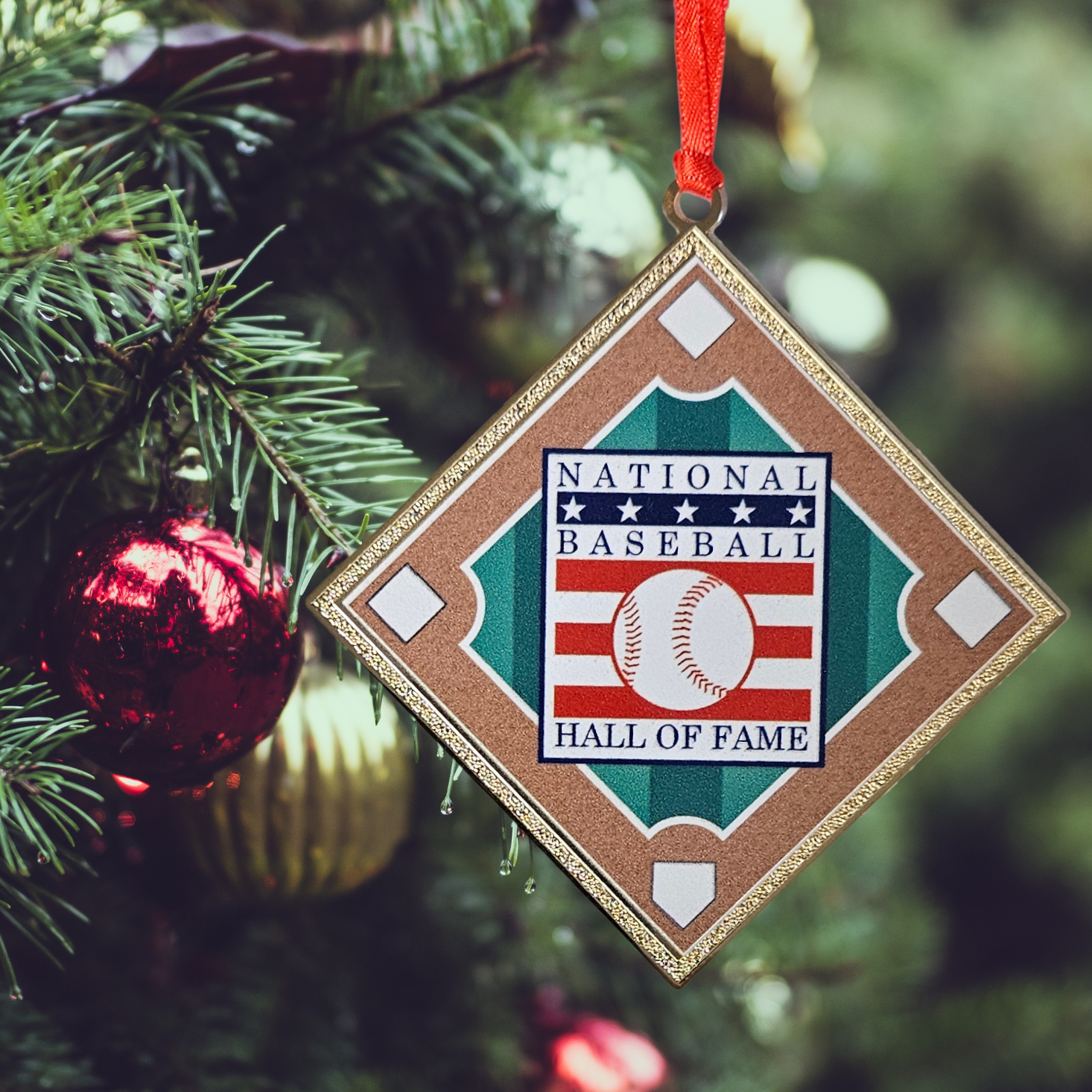 Baseball Hall of Fame Baseball Diamond Ornament Baseball Hall of Fame Baseball Diamond Ornament