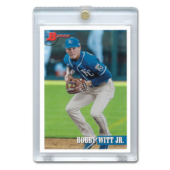 Bobby Witt Jr. 2021 Bowman Heritage Prospect # 217 Pre-Rookie Card Bobby Witt Jr. 2021 Bowman Heritage Prospect # 217 Pre-Rookie Card