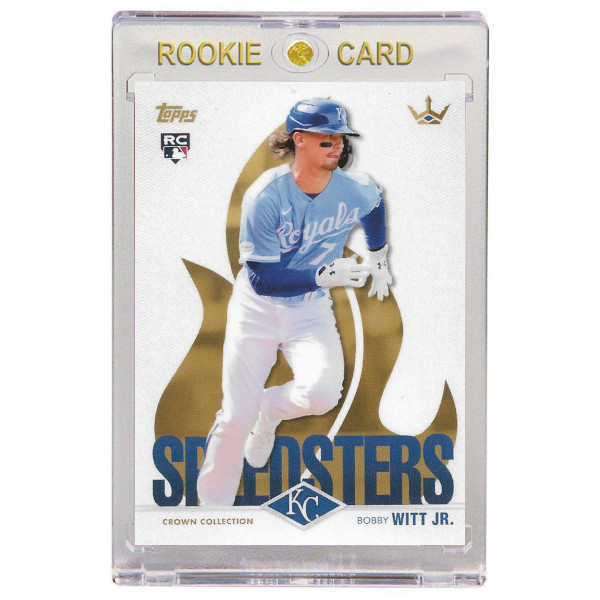 Bobby Witt Jr. Kansas City Royals 2022 Topps X Crown Collection # 50 Rookie Card Bobby Witt Jr. Kansas City Royals 2022 Topps X Crown Collection # 50 Rookie Card
