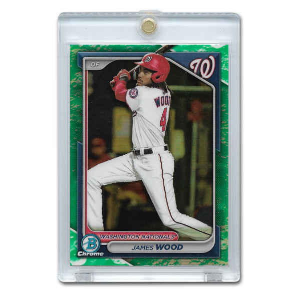 James Wood 2024 Bowman Chrome Prospects Lunar Refractor # BCP91 Pre-Rookie Card James Wood 2024 Bowman Chrome Prospects Lunar Refractor # BCP91 Pre-Rookie Card