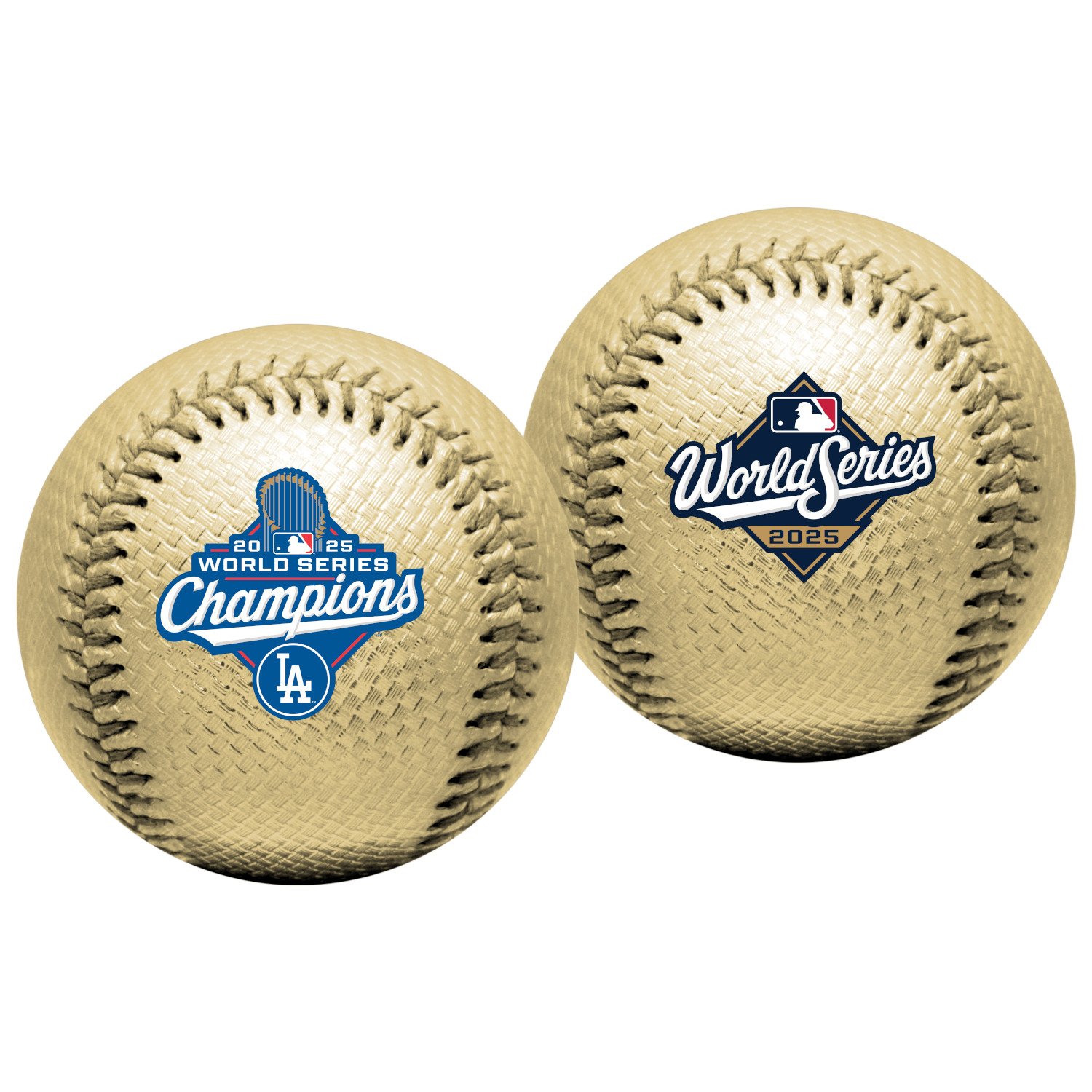 Los Angeles Dodgers Rawlings 2025 World Series Champions Gold Baseball (Pre-Order)