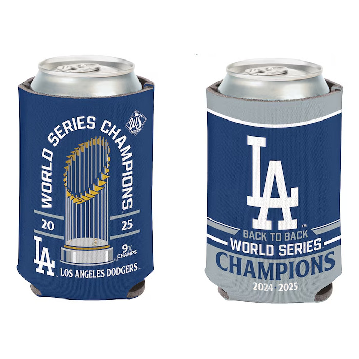 Los Angeles Dodgers 2025 World Series Champions 12-ounce Can Cooler