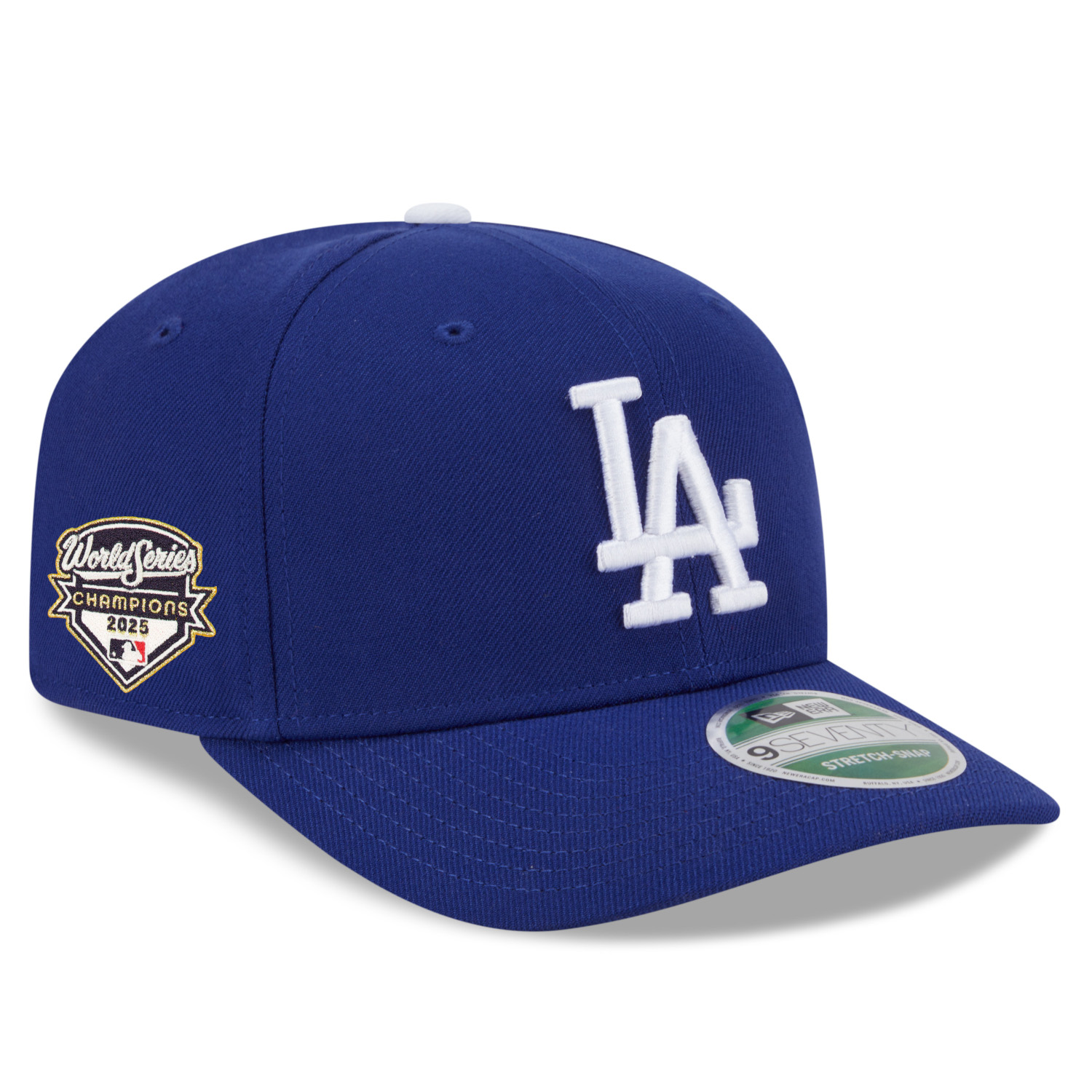Men’s New Era Los Angeles Dodgers 2025 World Series Champion 9SEVENTY SS Side Patch Royal Adjustable Cap (Pre-Order)