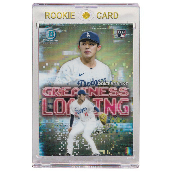 Roki Sasaki Los Angeles Dodgers 2025 Bowman Chrome Greatness Loading # 23 Rookie Card