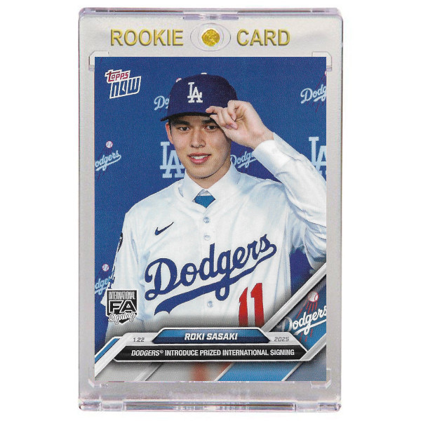 Roki Sasaki Los Angeles Dodgers 2025 Topps Now # OS-16 Rookie Card