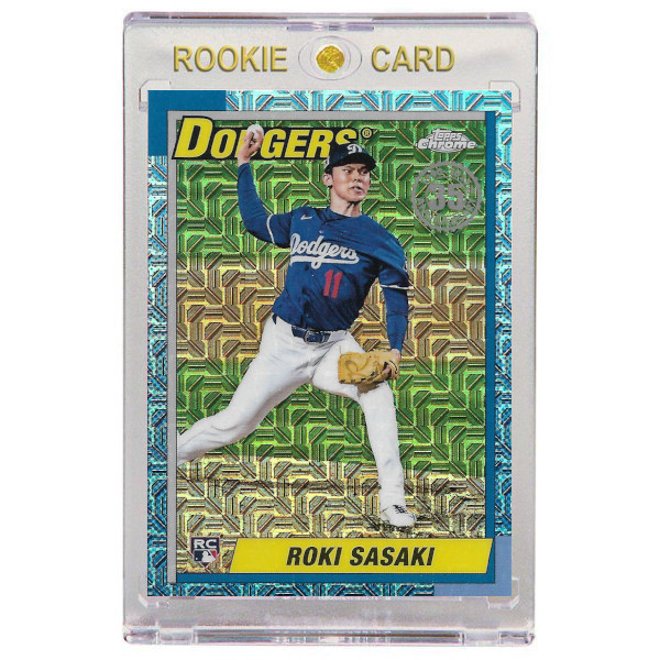 Roki Sasaki Los Angeles Dodgers 2025 Topps Chrome 35th Anniversary # T90C-135 Rookie Card