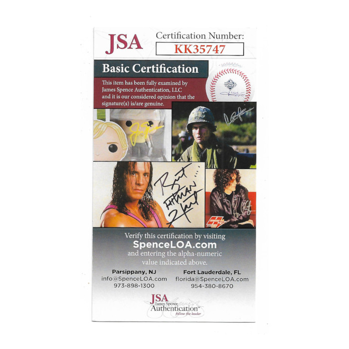 Cal Ripken Jr. Autographed Hall of Fame Plaque Postcard (JSA-47)