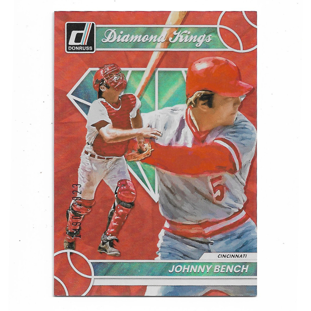Johnny Bench 2023 Donruss Red Foil # 25 Ltd Ed of 2023