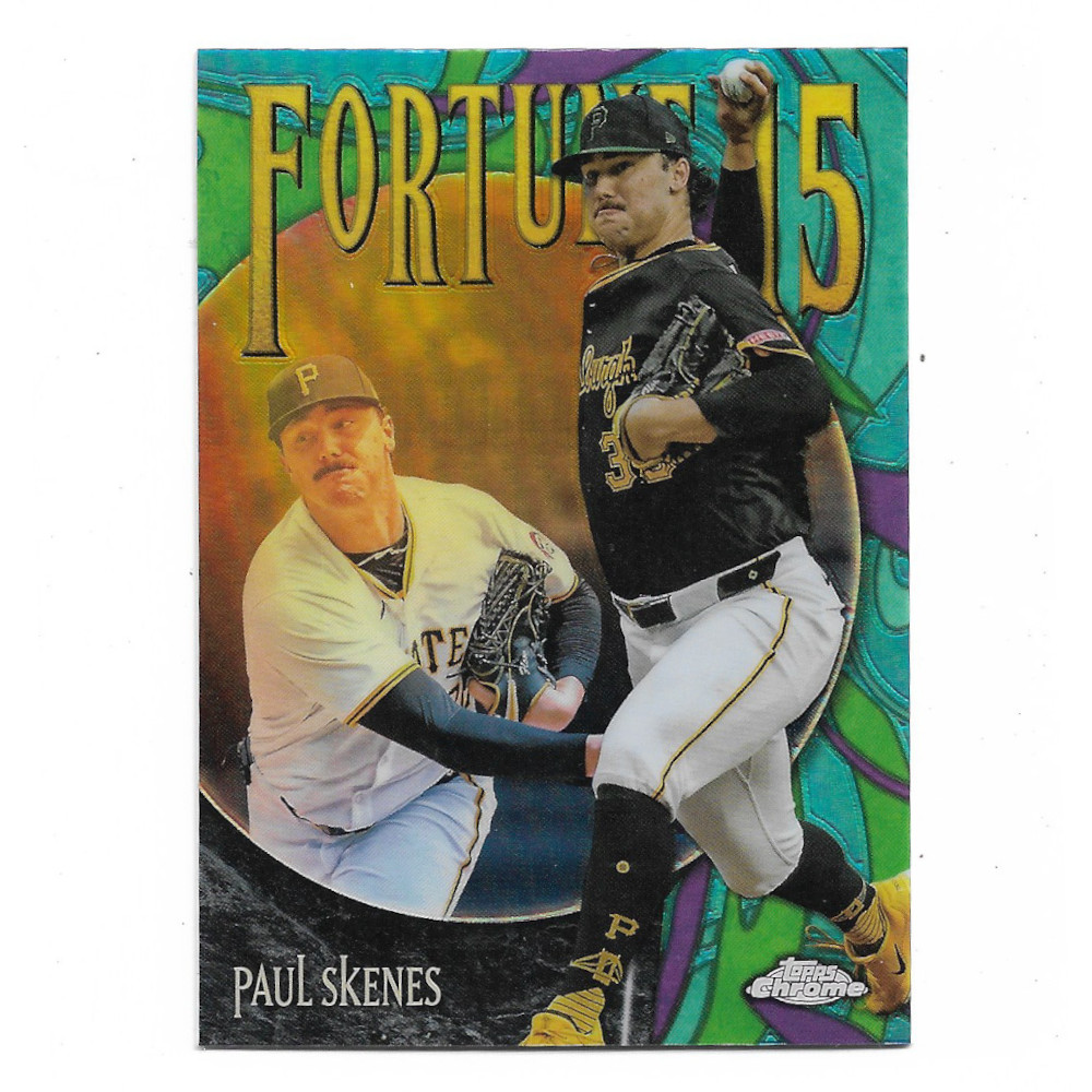 Paul Skenes 2025 Topps Chrome Fortune 15 # 8