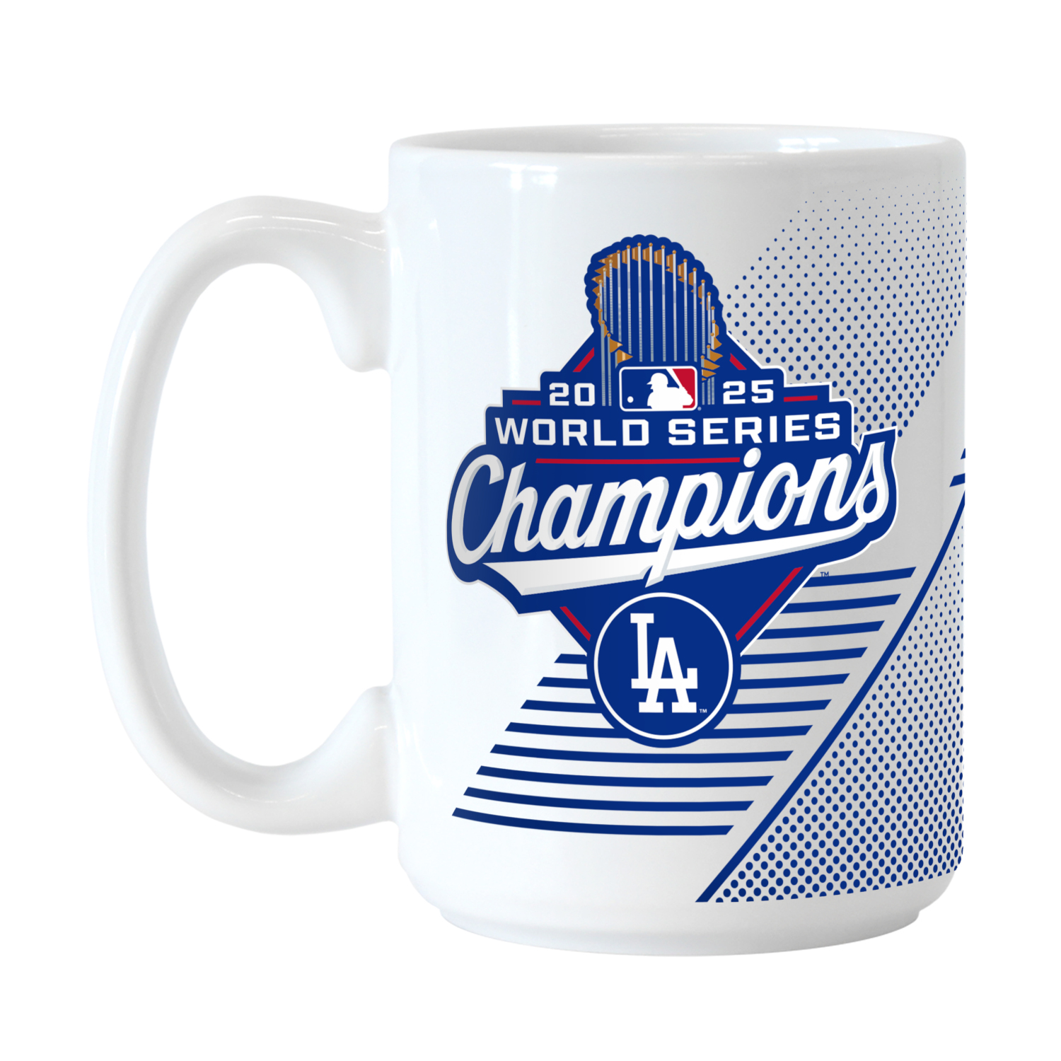 Los Angeles Dodgers 2025 World Series Champions Ceramic Scoreboard Mug