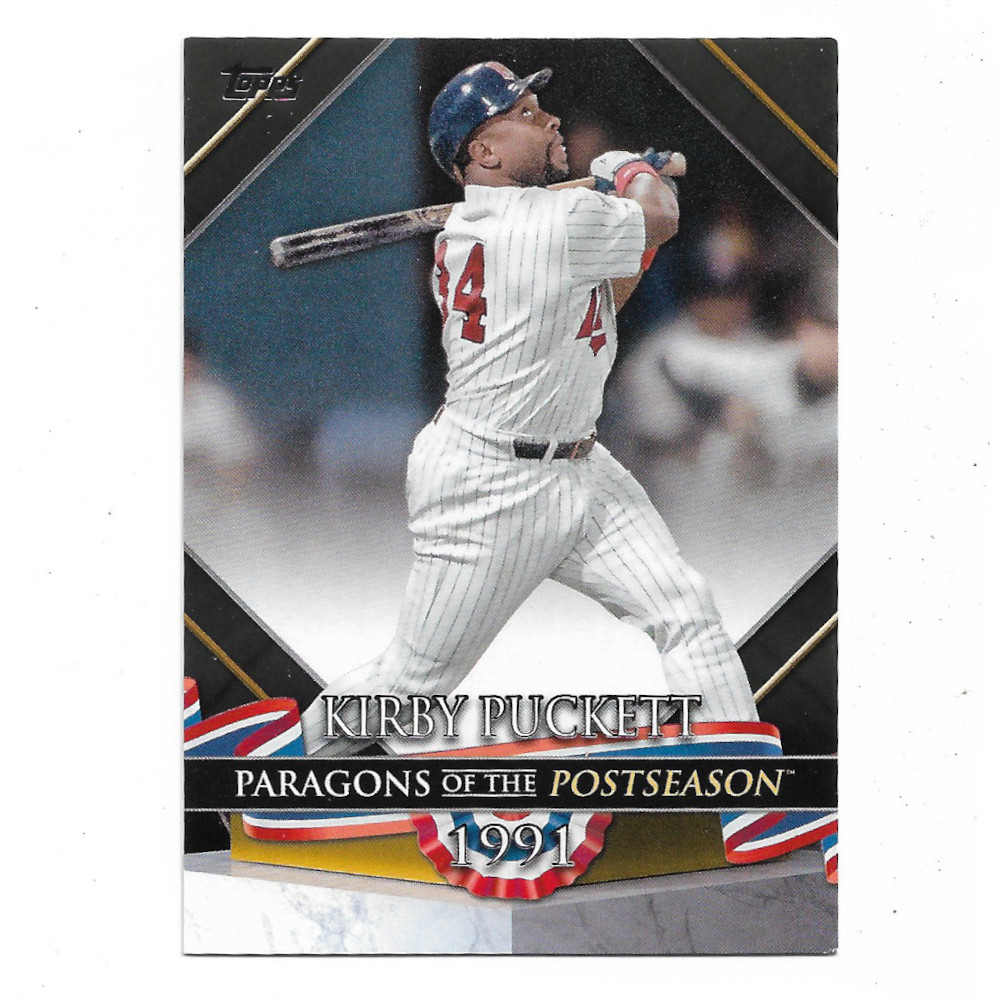 Kirby Puckett 2022 Topps Paragons of the Postseason Gold # 24 Ltd Ed of 299