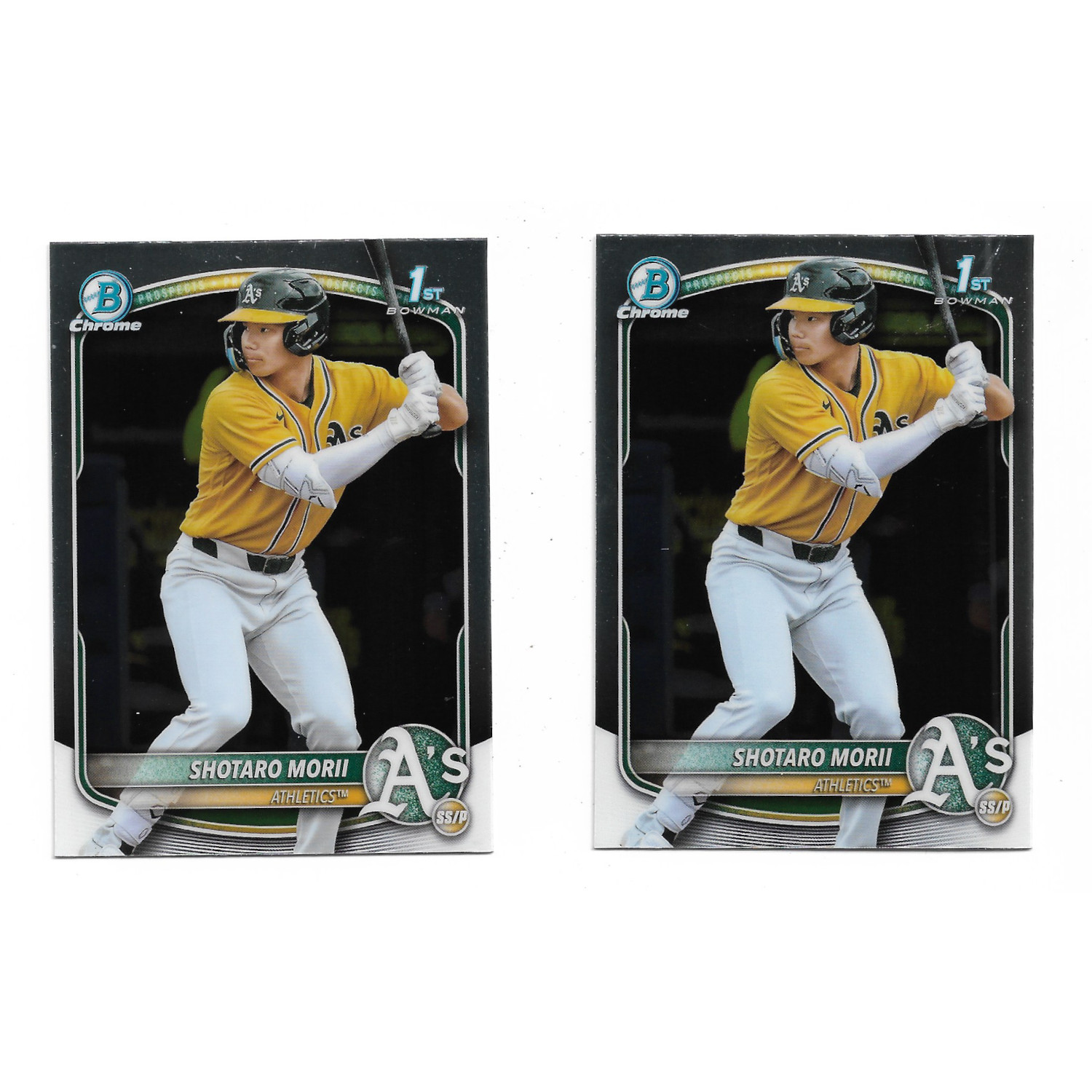 Shotaro Morii 2025 Bowman Chrome Prospects # BCP170 Pre-Rookie Card Lot of 2